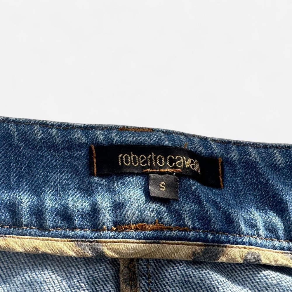 Roberto Cavalli Blue Denim Mini Skirt - Picture 2 of 3